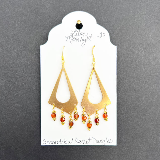 Geometrical Garnet Dangles 2
