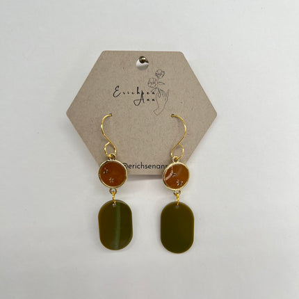 Orange & Olive with Daisies