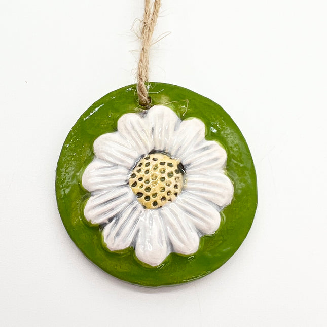 White Daisy Ornament