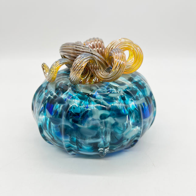 Medium Cobalt Speckled Pumpkin