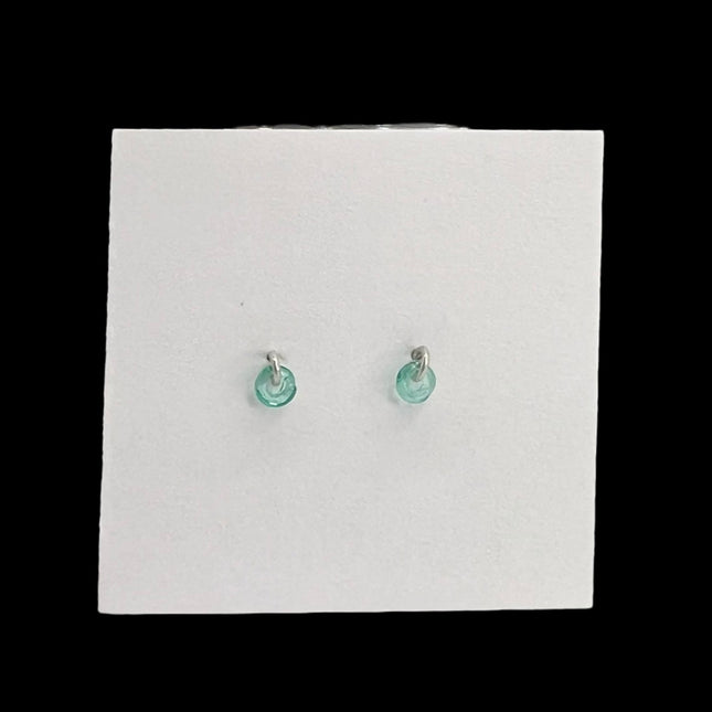 Light Teal Li'l Donut Earrings