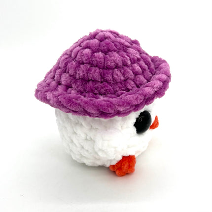 White Chick w/Orchid Hat