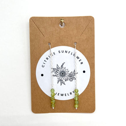 Peridot Drop Earrings
