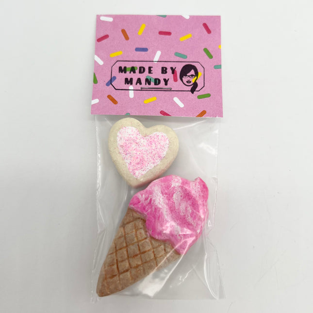 Heart Cookie & Ice Cream Magnet Set