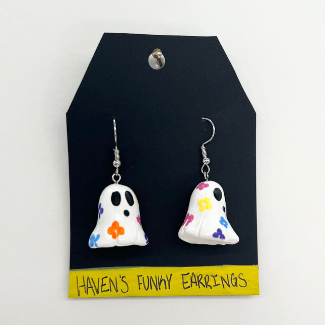 Flower Ghost Earrings