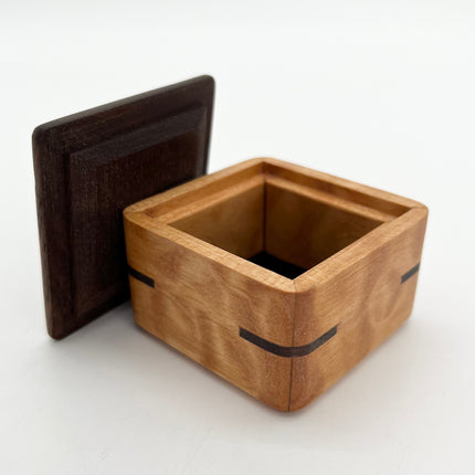 Maple Box with Walnut Lid