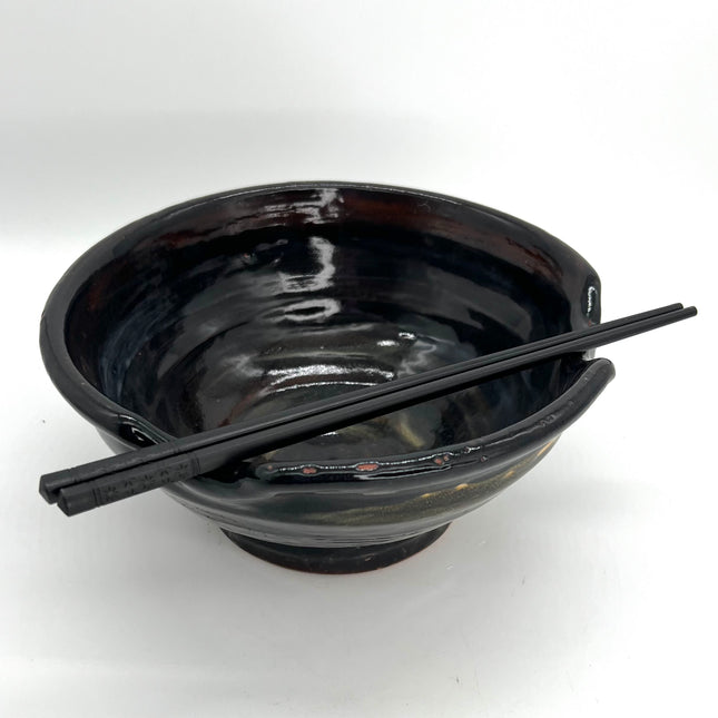 12-Blue & Brown Ramen Bowl