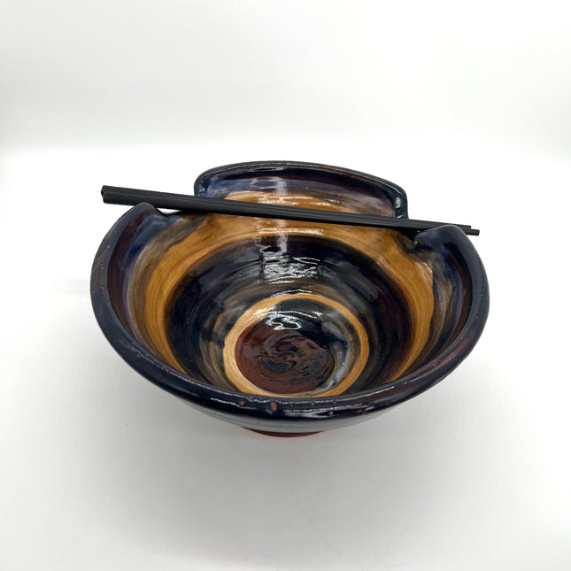 08-Blue & Brown Ramen Bowl