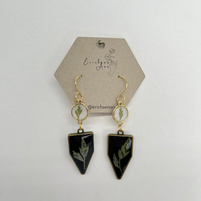 White & Black with Ferns