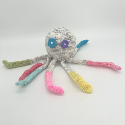 Gray & White Socktopus