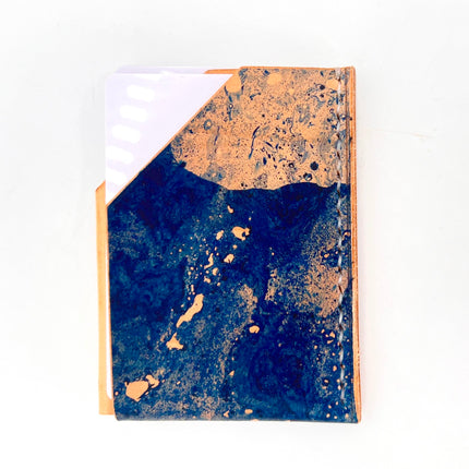 Vertical Wallet-Dyed Blue