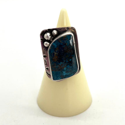 Chrysocolla Malachite Ring 8.5