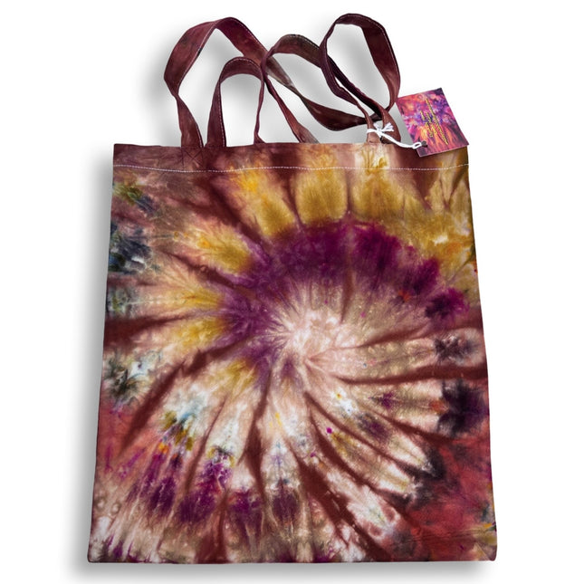 Maroon Gold Spiral Tote