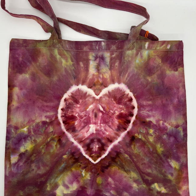 Heart Pink, Green, Purple Tote