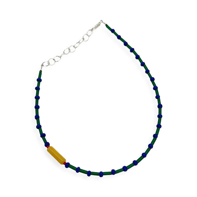 Blue Green Yellow Anklet