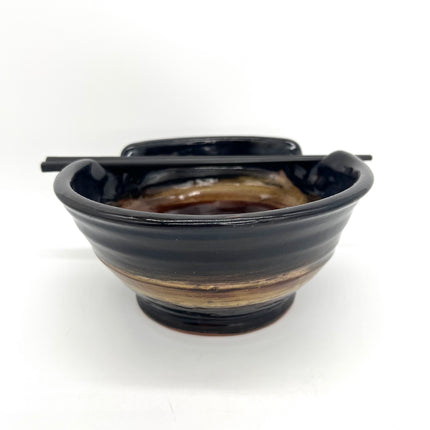 02-Brown & Blue Ramen Bowl
