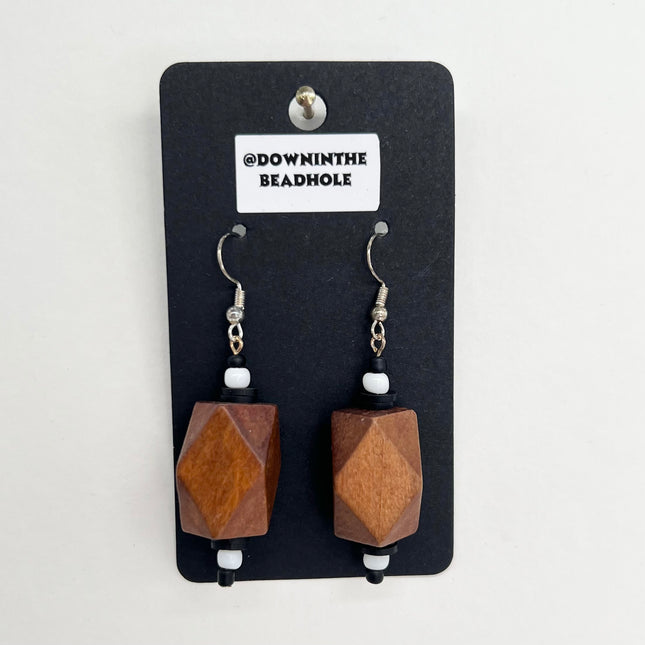 Chunky Geometric Wood Drops