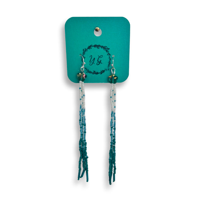 Blue Flower Earrings