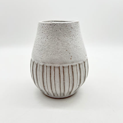 02 | Small White Stripe Vase