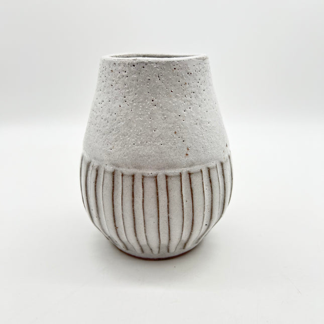 02 | Small White Stripe Vase