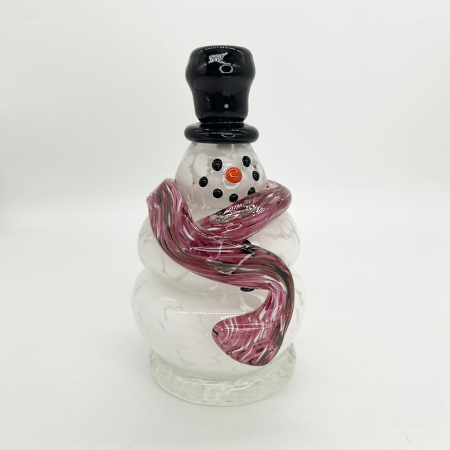 Pink Swirl Scarf Snowman