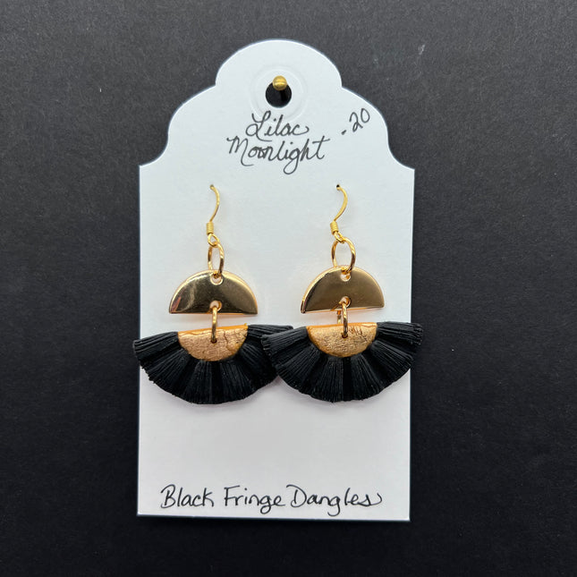 Black Fringe Dangles