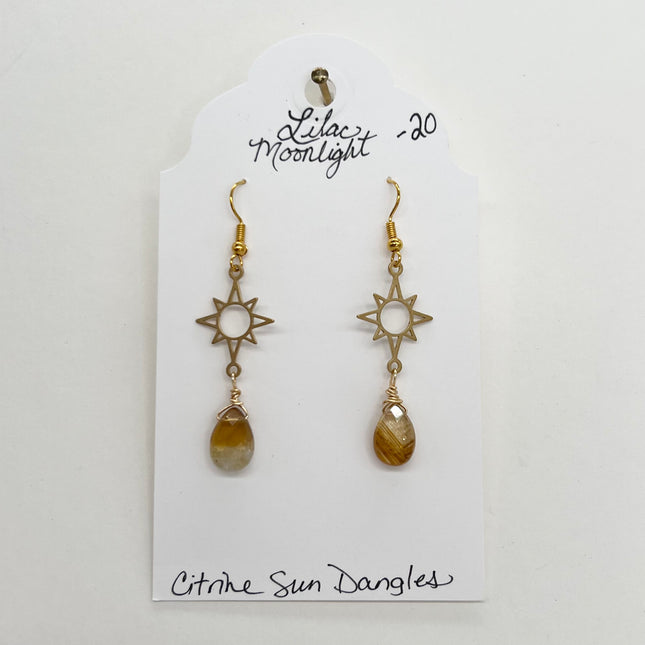 Citrine Sun Dangles