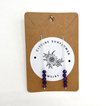 Amethyst Drop Earrings