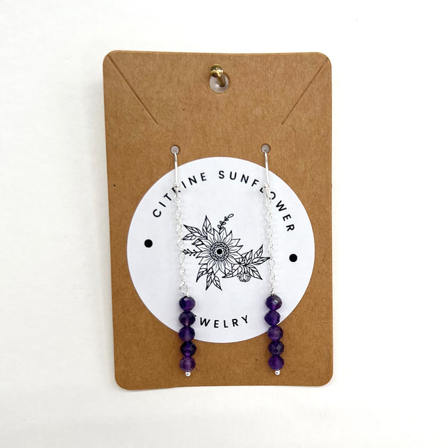 Amethyst Drop Earrings