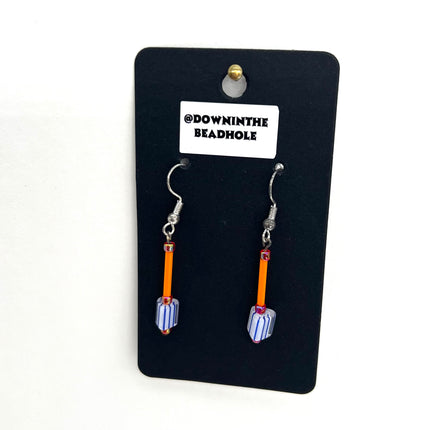 Pink Orange Striped Drops