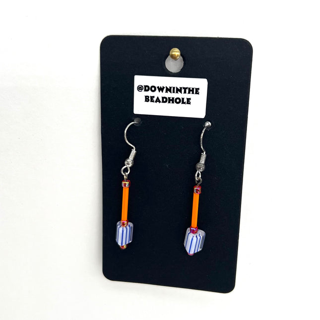 Pink Orange Striped Drops