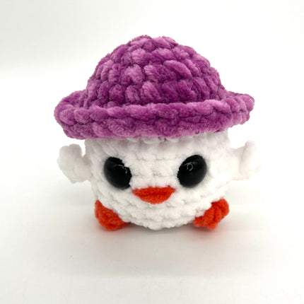 White Chick w/Orchid Hat