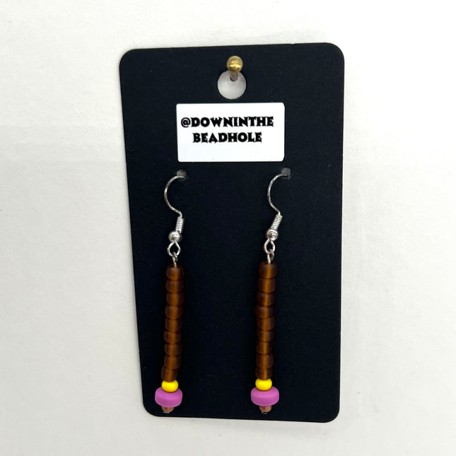 Brown, Yellow, Fuchsia Drops
