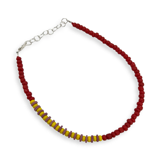Red Yellow Pink Anklet