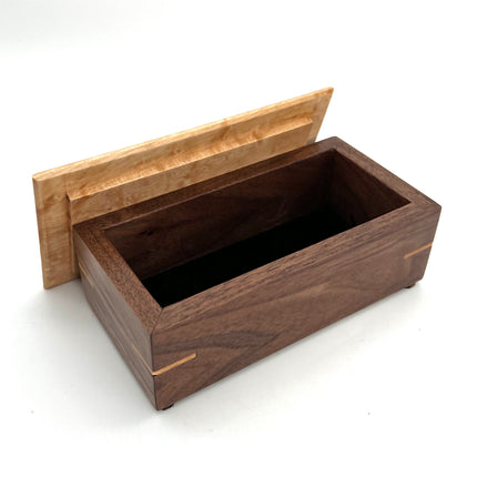Lidded Walnut & River Birch Box
