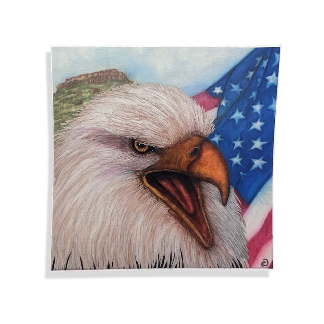 Eagle + Flag Sticker