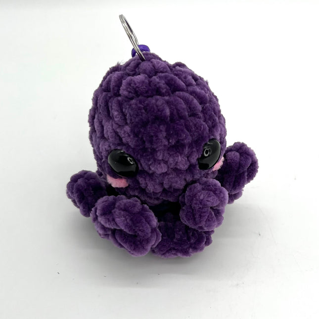 Purple Octopus Keychain