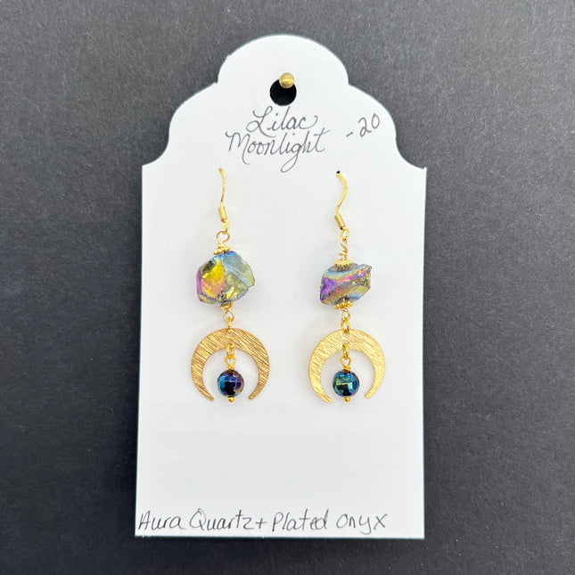 Aura Quartz & Plated Onyx