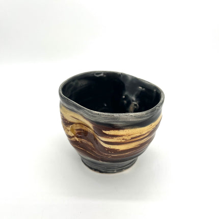 Blue/Brown Whiskey Bowl