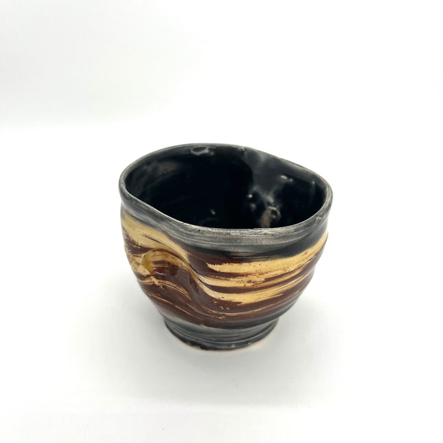 Blue/Brown Whiskey Bowl