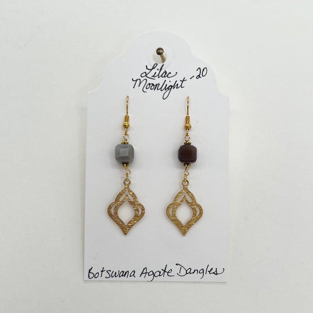 01 | Botswana Agate Dangles