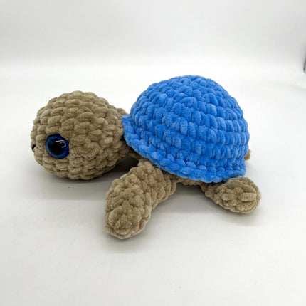 Large Turtle - Blue & Tan