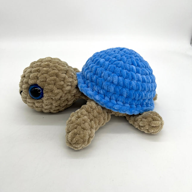 Large Turtle - Blue & Tan