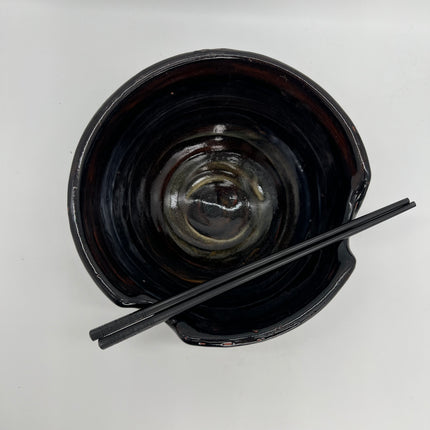 12-Blue & Brown Ramen Bowl