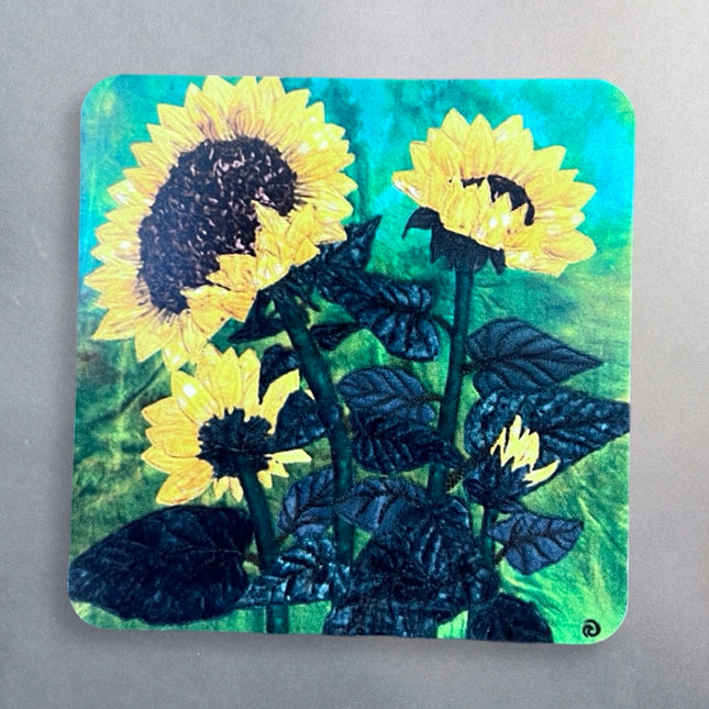 Sunflowers Rounded Corners Magnet