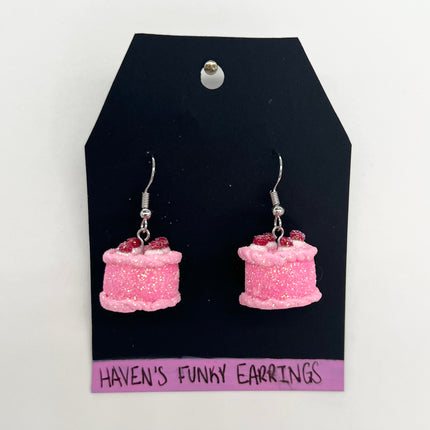 Glitter Cake Earrings