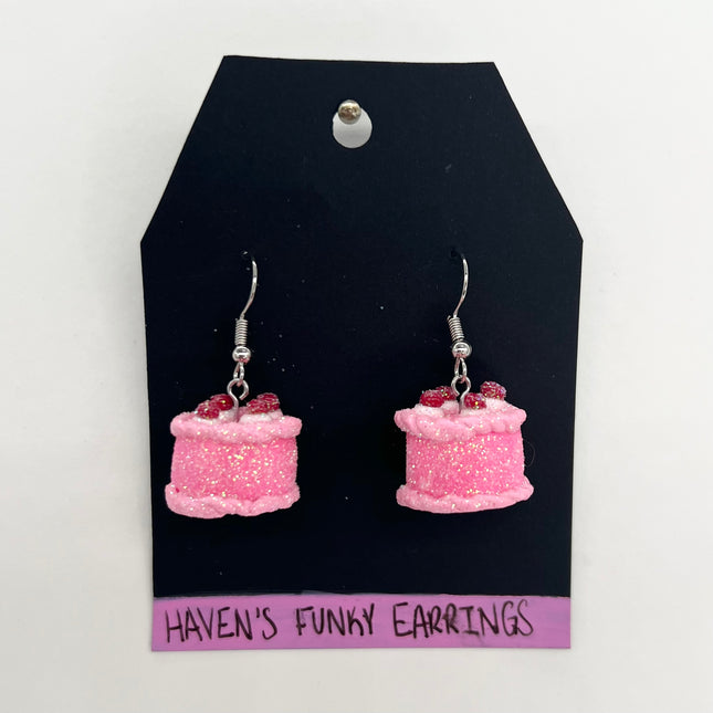 Glitter Cake Earrings