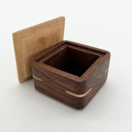 Walnut Box with Maple Lid
