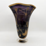 Violet Gold Floppy Vase