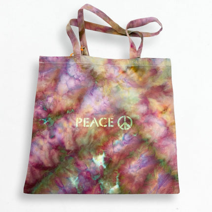 Peace Purple & Gold Tote